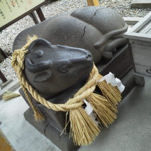 天満宮の牛