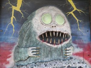 店の表の絵　いちばんコワかった