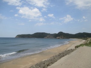 サーファーいない浦富