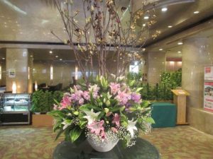 ロビーの花