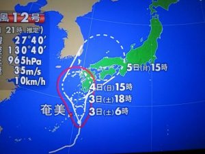 台風12号の進路