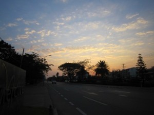 ヴィエンチャン夕景