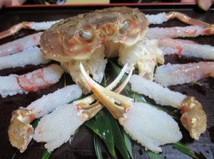 蟹刺身