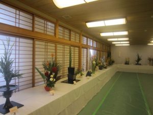 和室会場　華道展