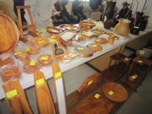 木工細工品　展示即売