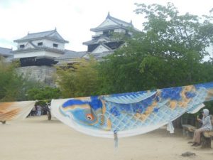 松山城のコイ_001